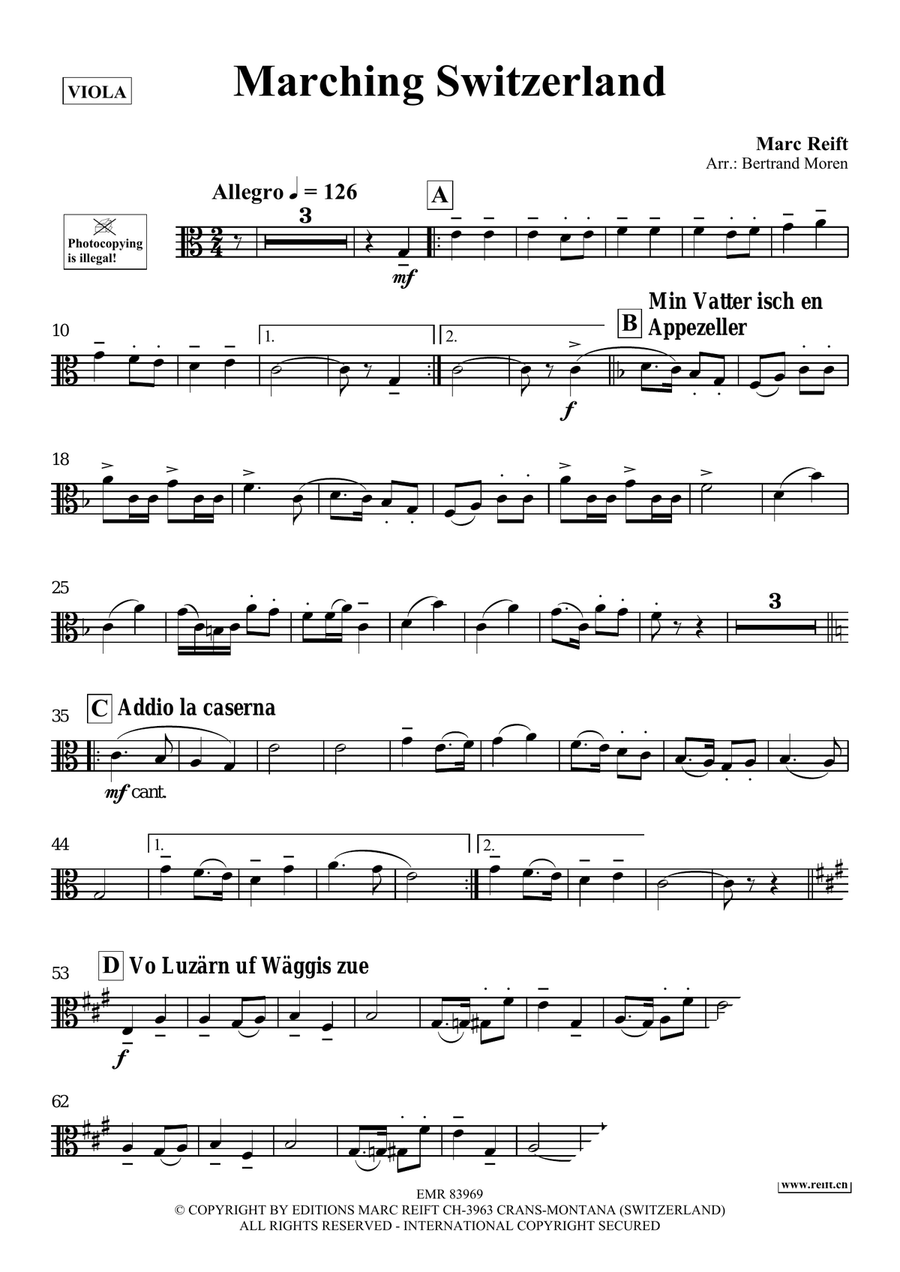 Marching Switzerland Marching Switzerland Piano Accompaniment scores gallery preview page 4