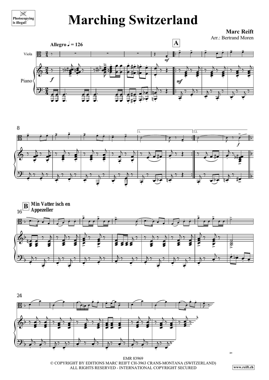 Marching Switzerland Marching Switzerland Piano Accompaniment scores gallery preview page 5