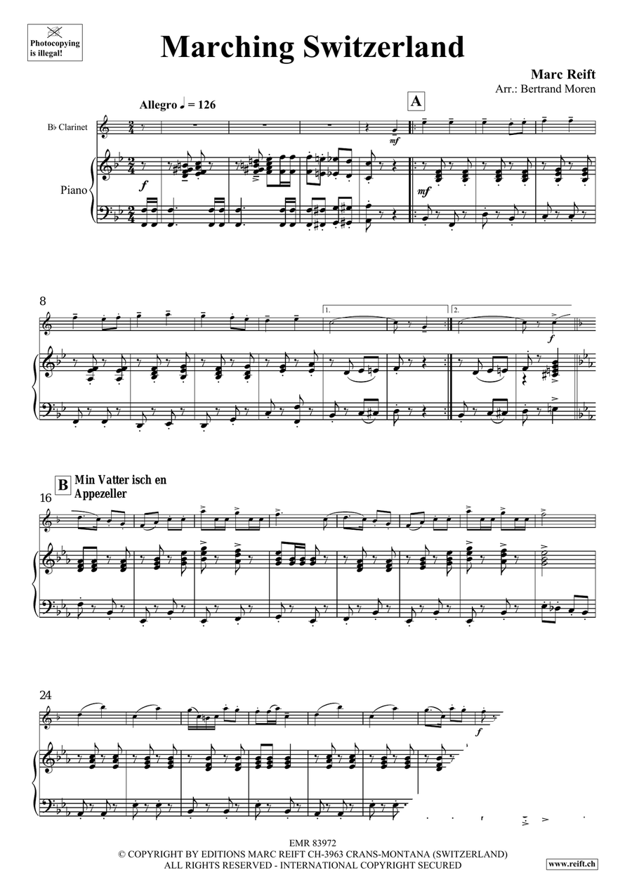 Marching Switzerland Marching Switzerland Clarinet Solo scores gallery preview page 5