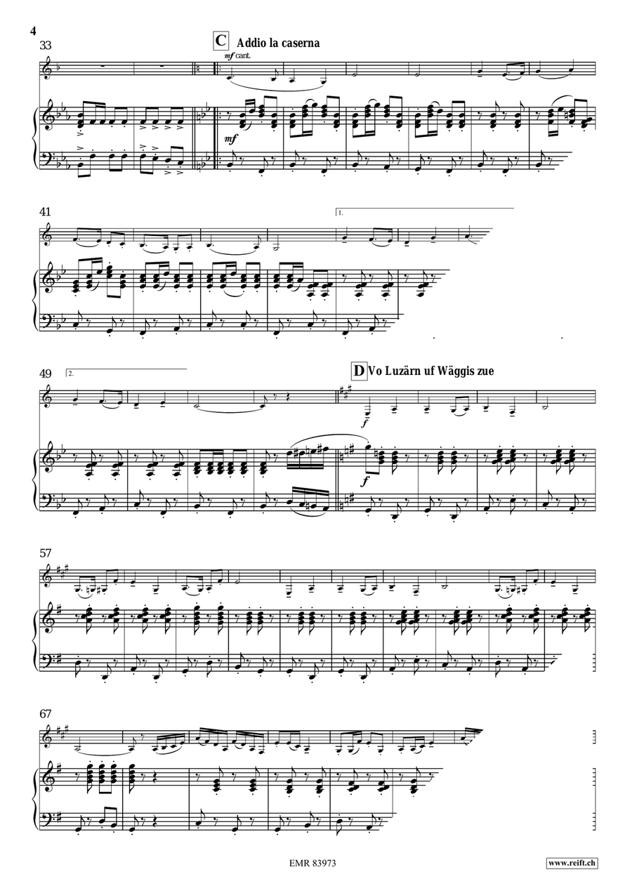 Marching Switzerland Marching Switzerland Bass Clarinet scores gallery preview page 6