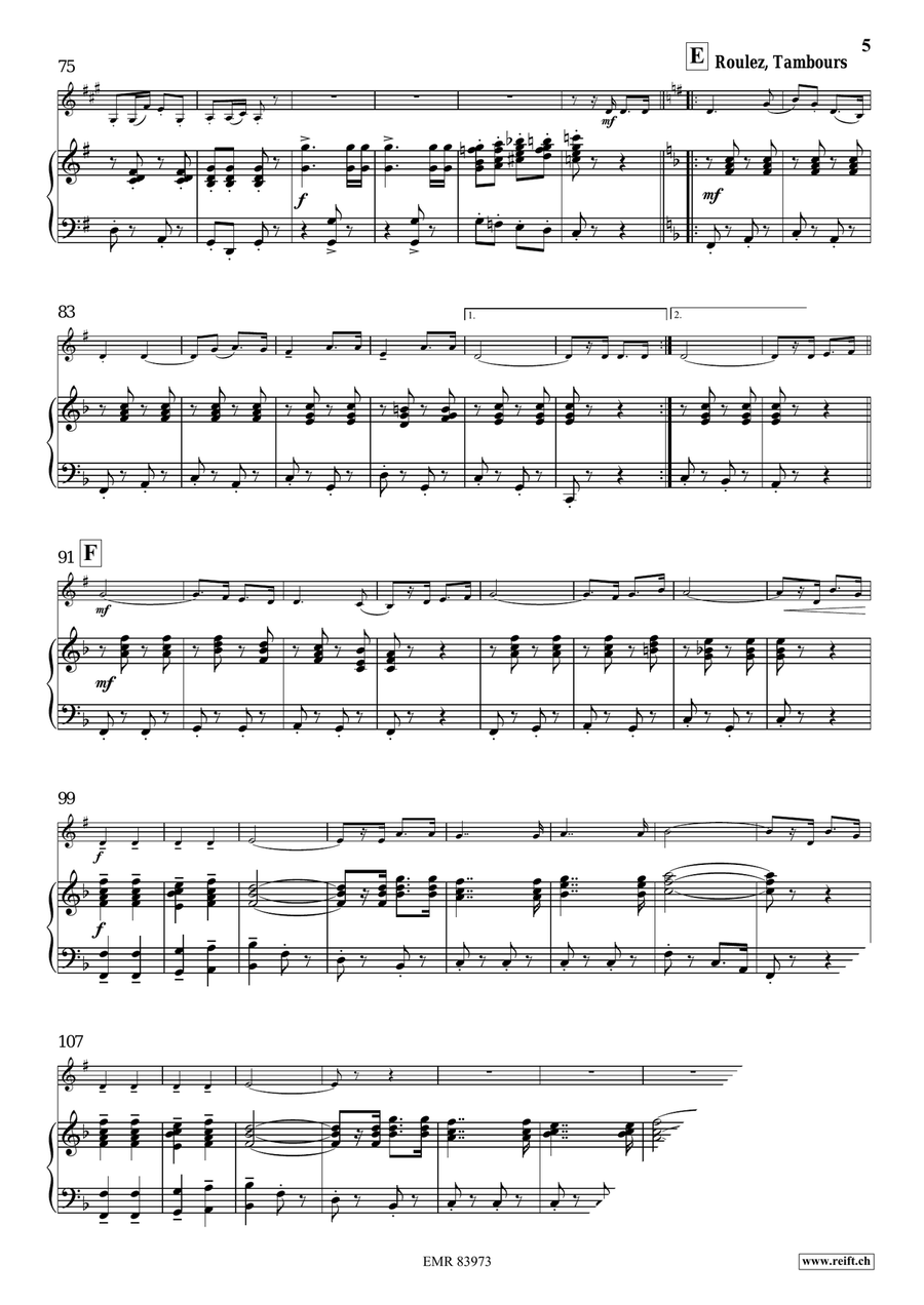 Marching Switzerland Marching Switzerland Bass Clarinet scores gallery preview page 7
