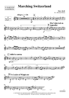 Marching Switzerland Baritone Saxophone scores gallery preview page 4