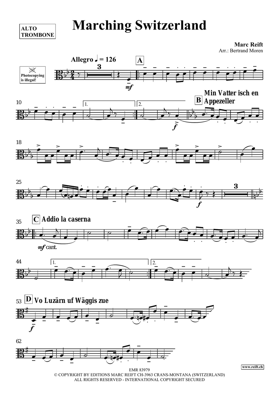 Marching Switzerland Marching Switzerland Piano Accompaniment scores gallery preview page 4