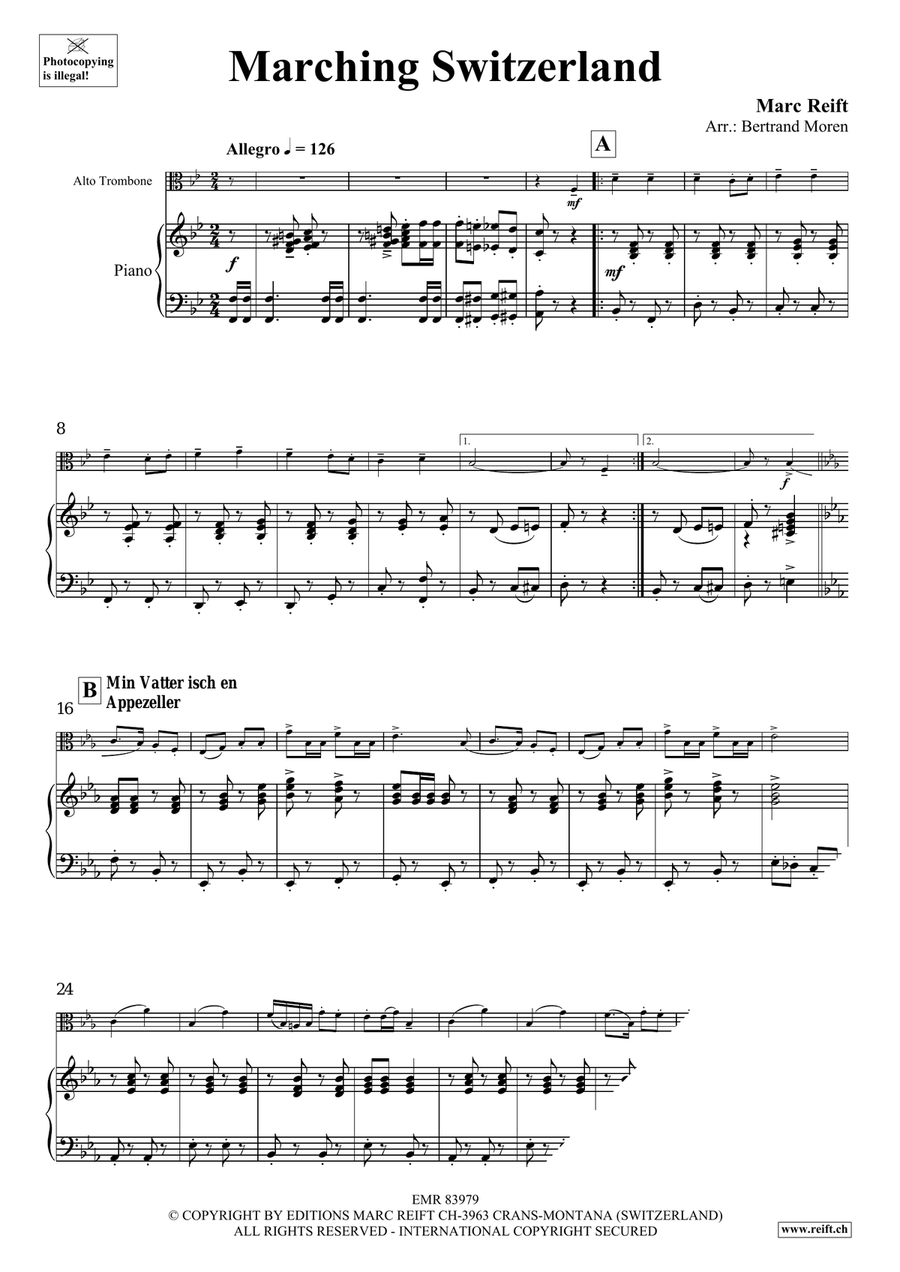 Marching Switzerland Marching Switzerland Piano Accompaniment scores gallery preview page 5