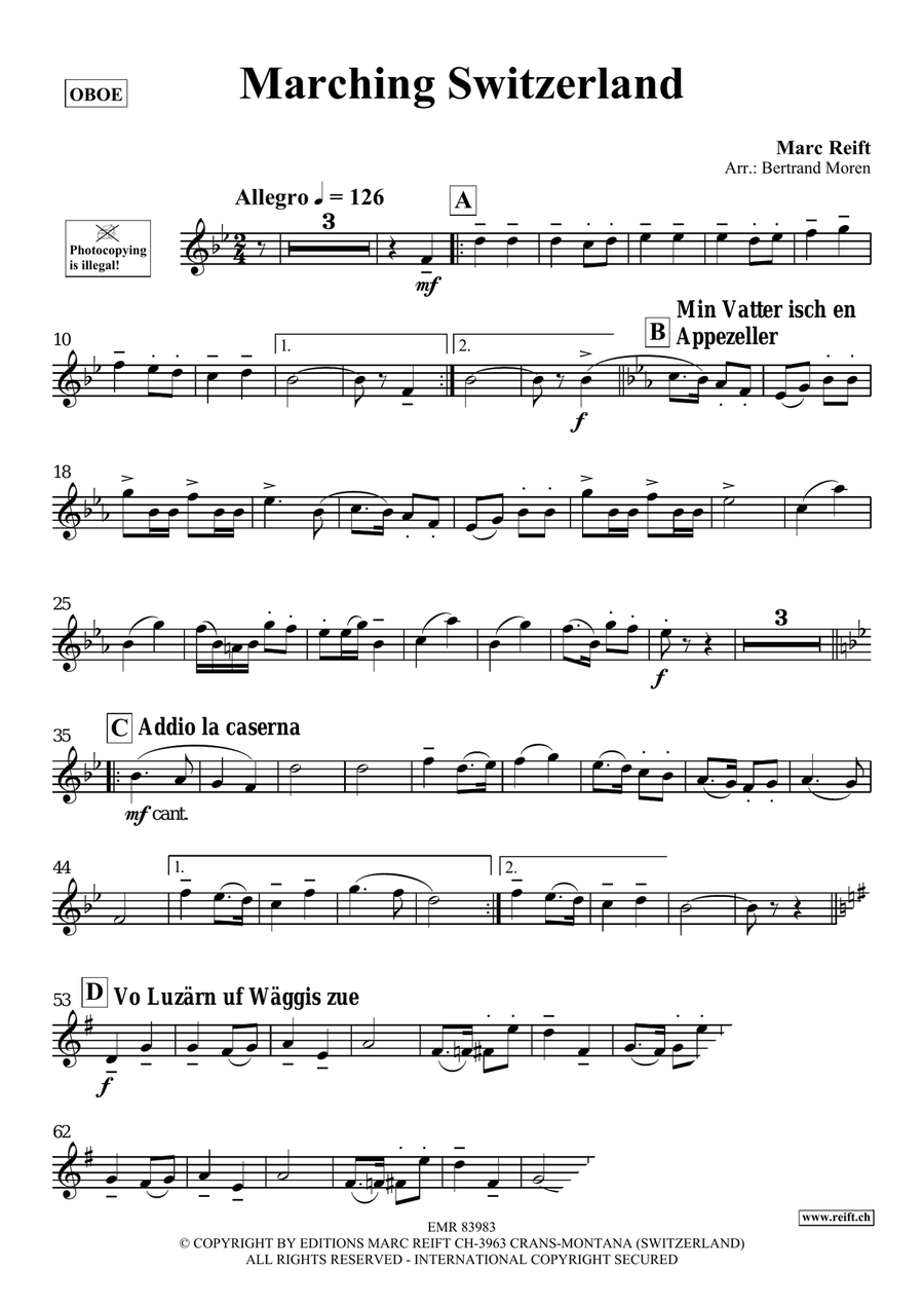 Marching Switzerland Marching Switzerland Piano Accompaniment scores gallery preview page 4