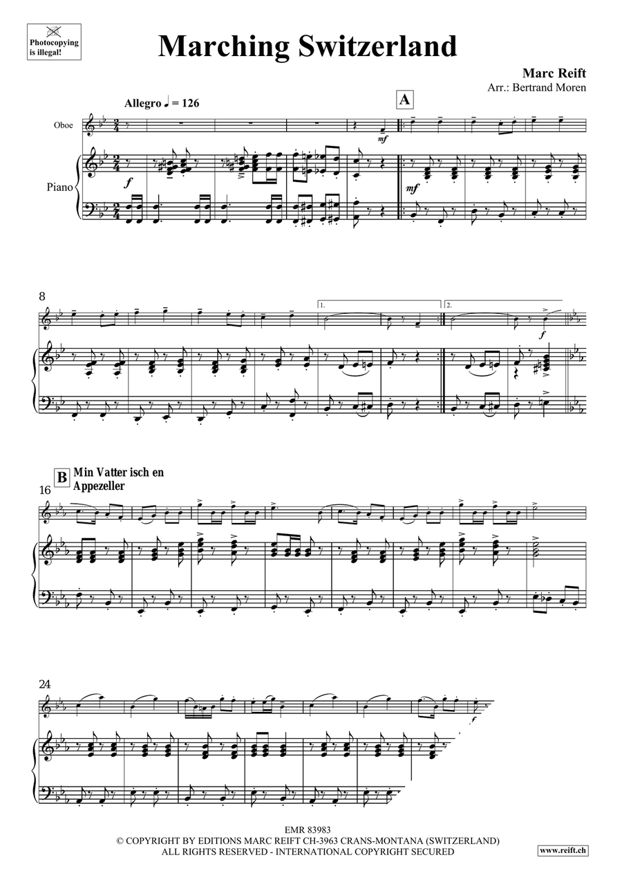 Marching Switzerland Marching Switzerland Piano Accompaniment scores gallery preview page 5