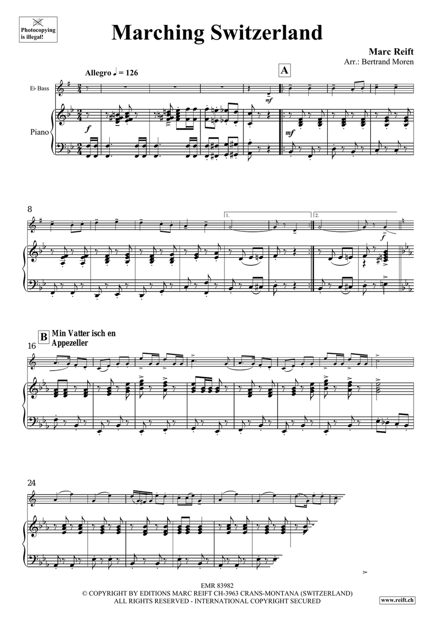 Marching Switzerland Marching Switzerland Voice Solo scores gallery preview page 5