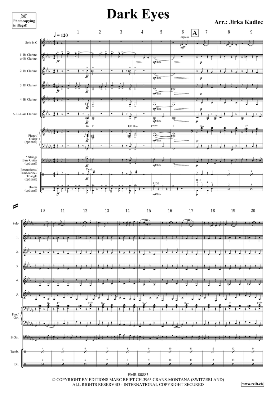 Dark Eyes Dark Eyes Bassoon scores gallery preview page 3