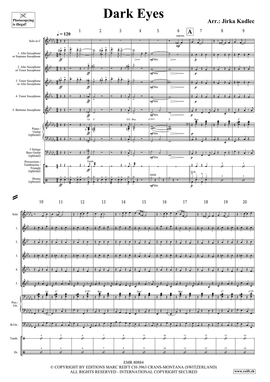 Dark Eyes Dark Eyes Bassoon scores gallery preview page 3