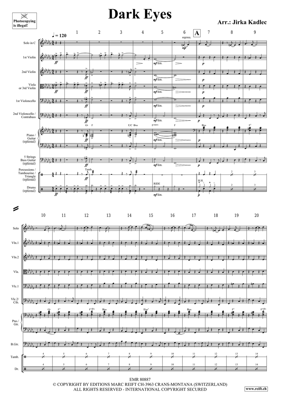 Dark Eyes Dark Eyes Bassoon scores gallery preview page 3