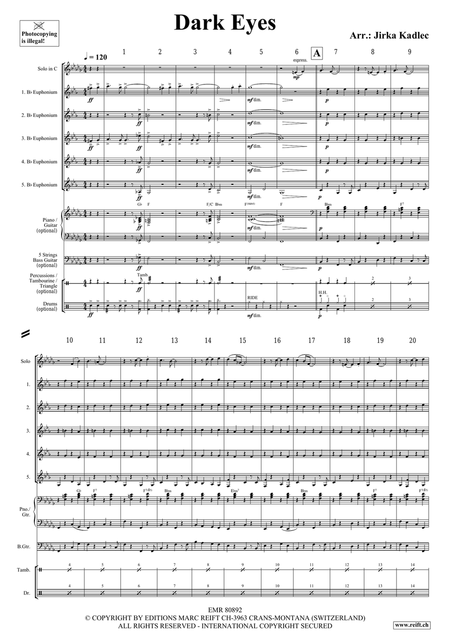 Dark Eyes Dark Eyes Bassoon scores gallery preview page 3