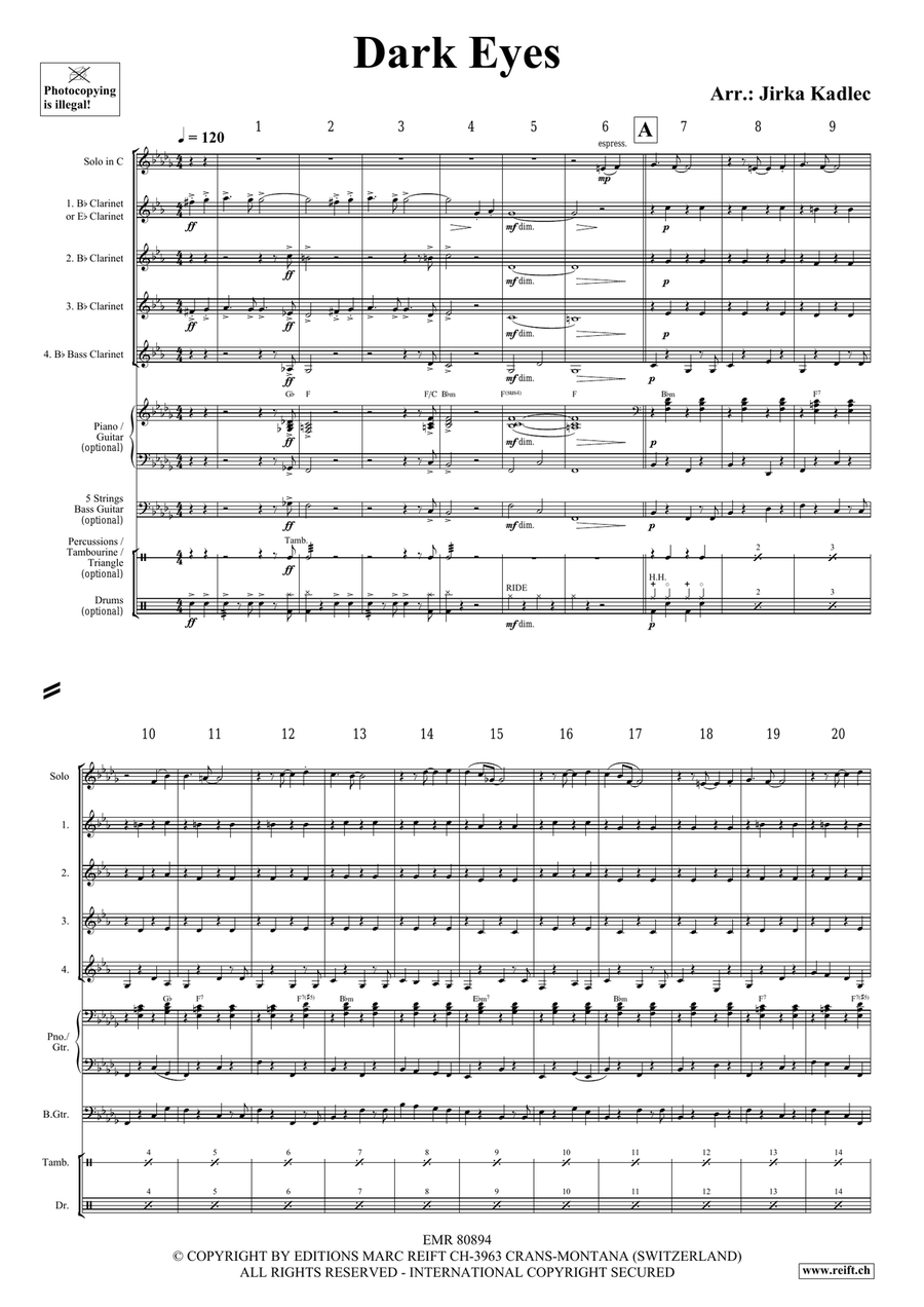 Dark Eyes Dark Eyes Bassoon scores gallery preview page 3