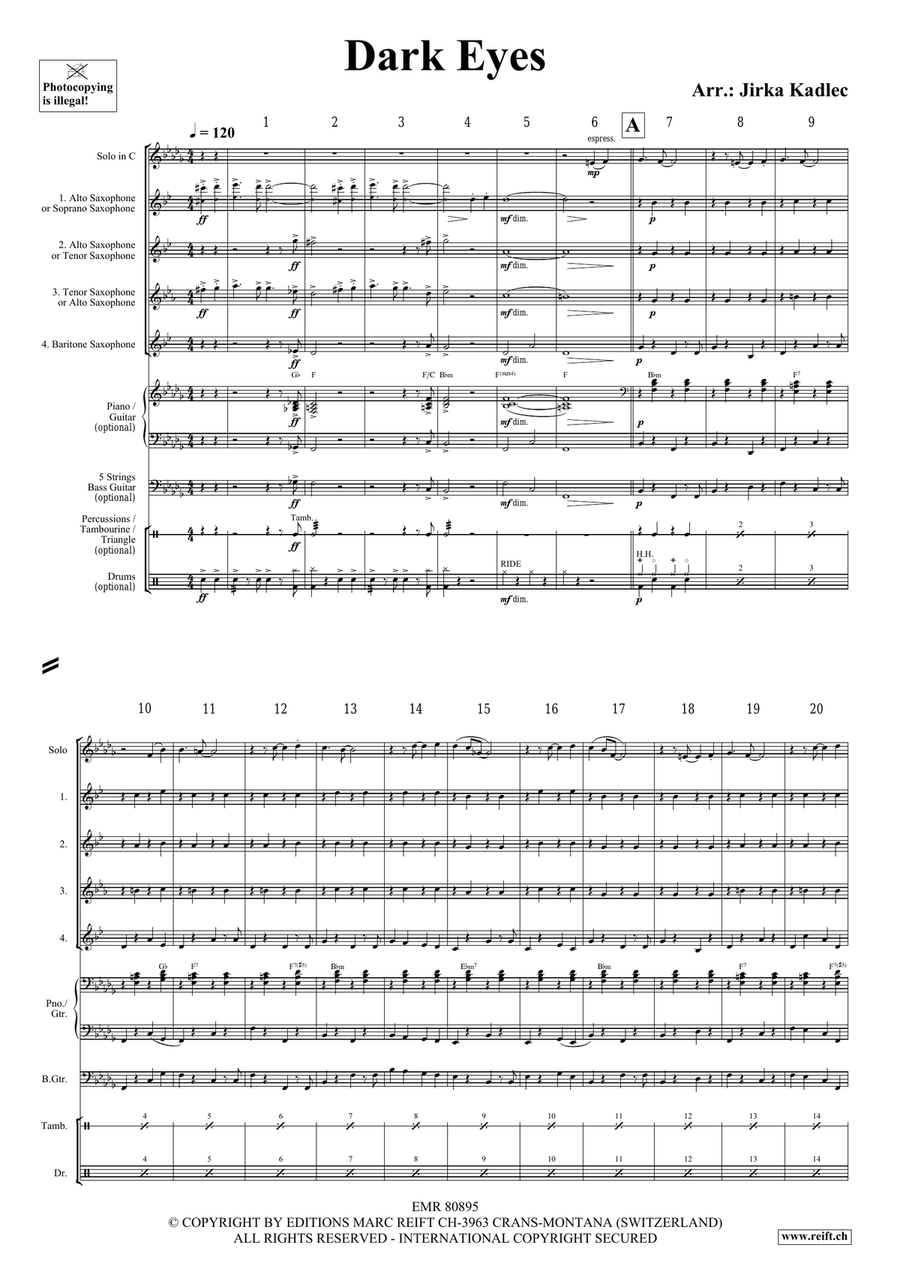 Dark Eyes Dark Eyes Bassoon scores gallery preview page 3