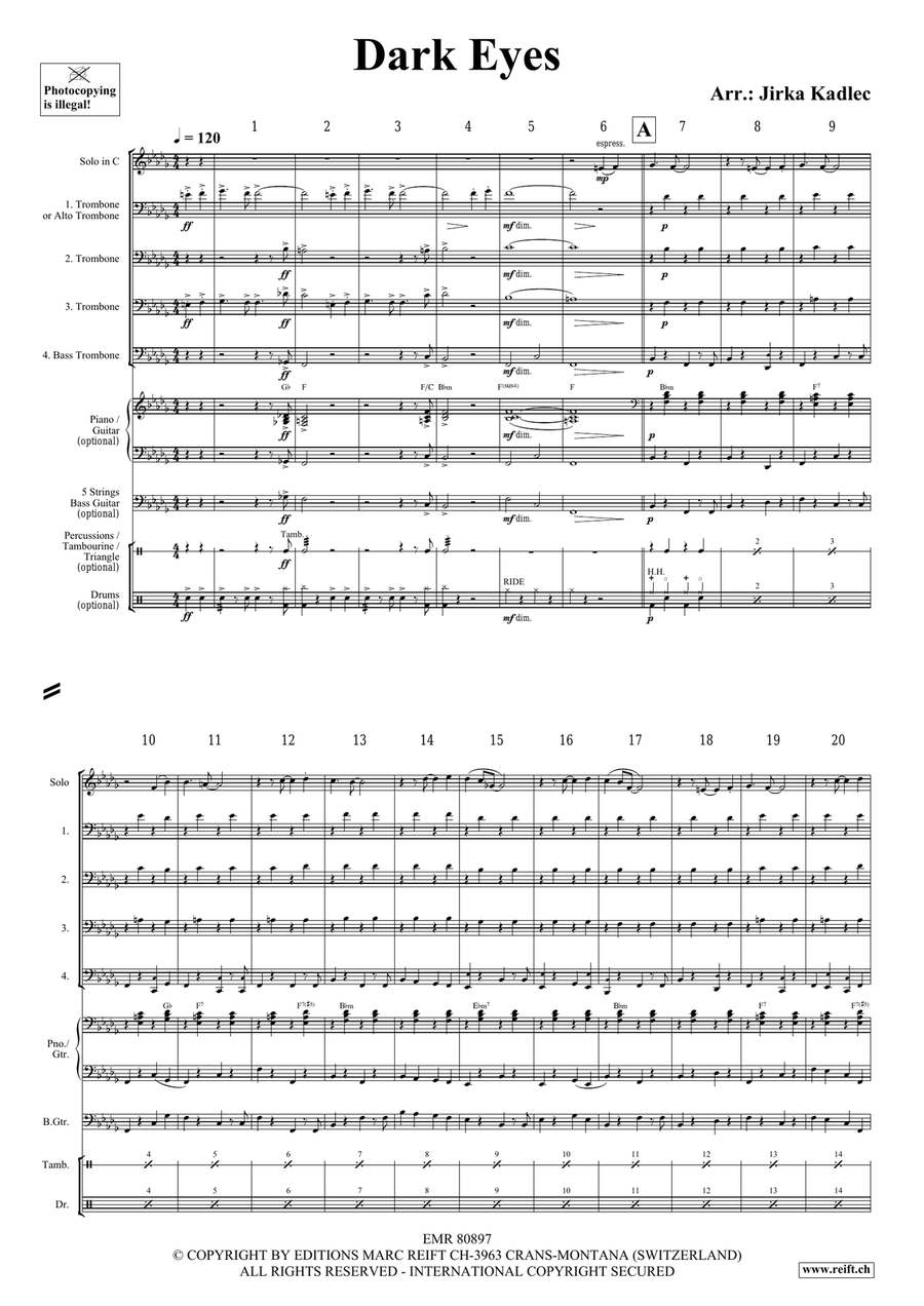 Dark Eyes Dark Eyes Bassoon scores gallery preview page 3