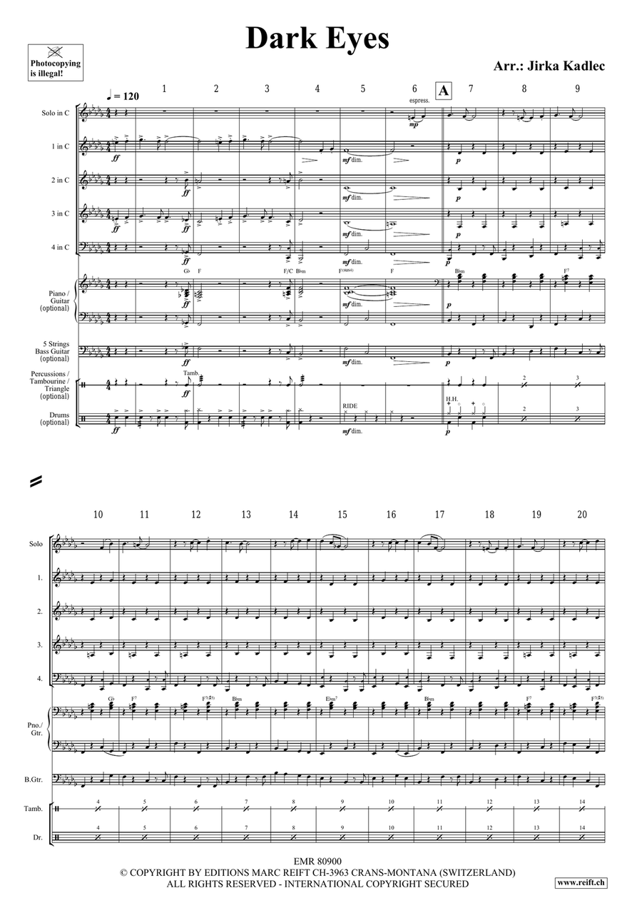 Dark Eyes Dark Eyes Bassoon scores gallery preview page 3