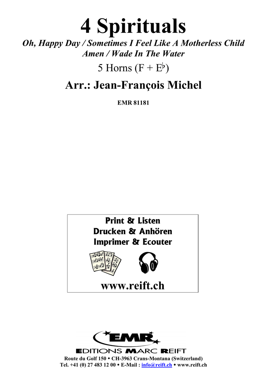 4 Spirituals 4 Spirituals Horn scores gallery preview page 2