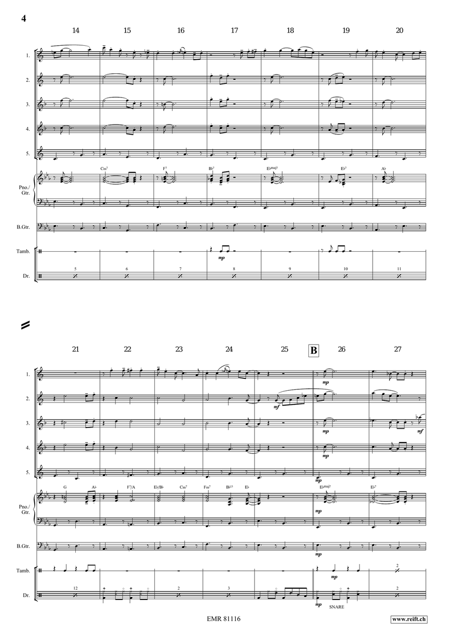Plush Bunny Plush Bunny Saxophone Quintet scores gallery preview page 5