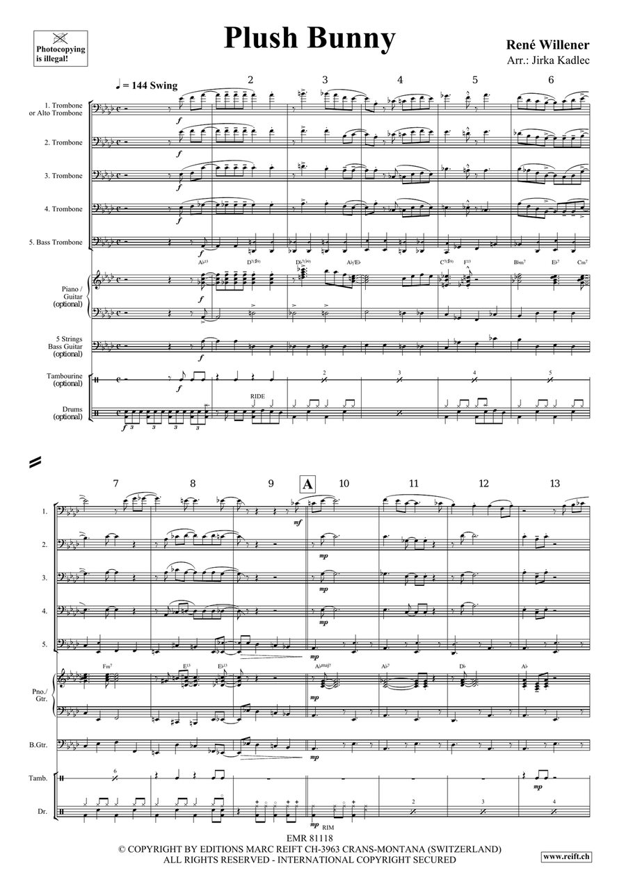 Plush Bunny Plush Bunny Trombone scores gallery preview page 4