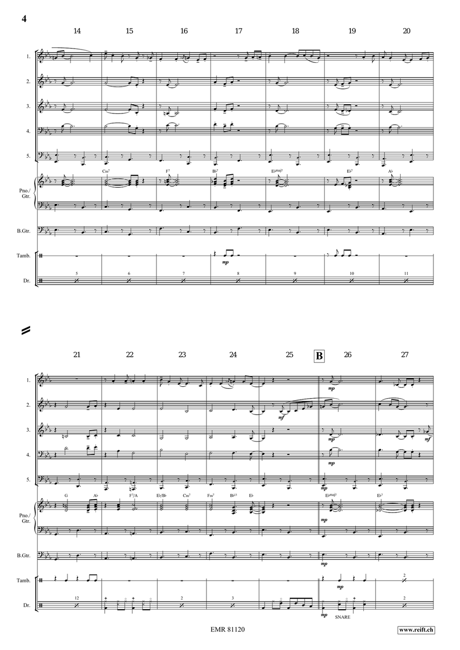 Plush Bunny Brass Quintet scores gallery preview page 5