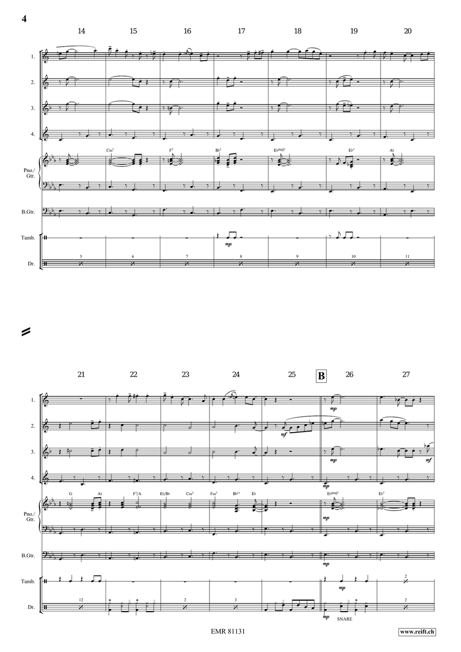 Plush Bunny Plush Bunny Saxophone Quartet scores gallery preview page 5