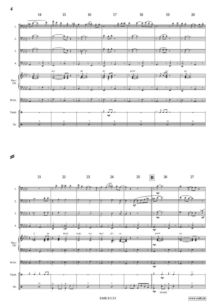 Plush Bunny Plush Bunny Trombone Quartet scores gallery preview page 5