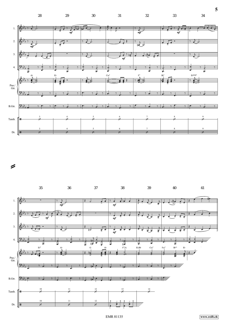 Plush Bunny Plush Bunny Brass Quartet scores gallery preview page 6