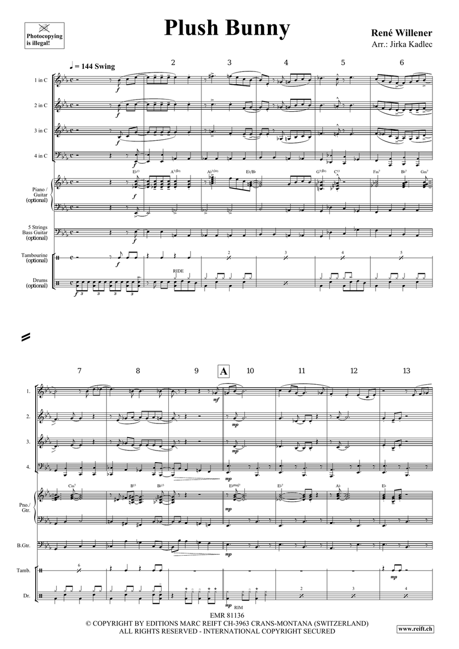 Plush Bunny Plush Bunny Woodwind Quartet scores gallery preview page 4