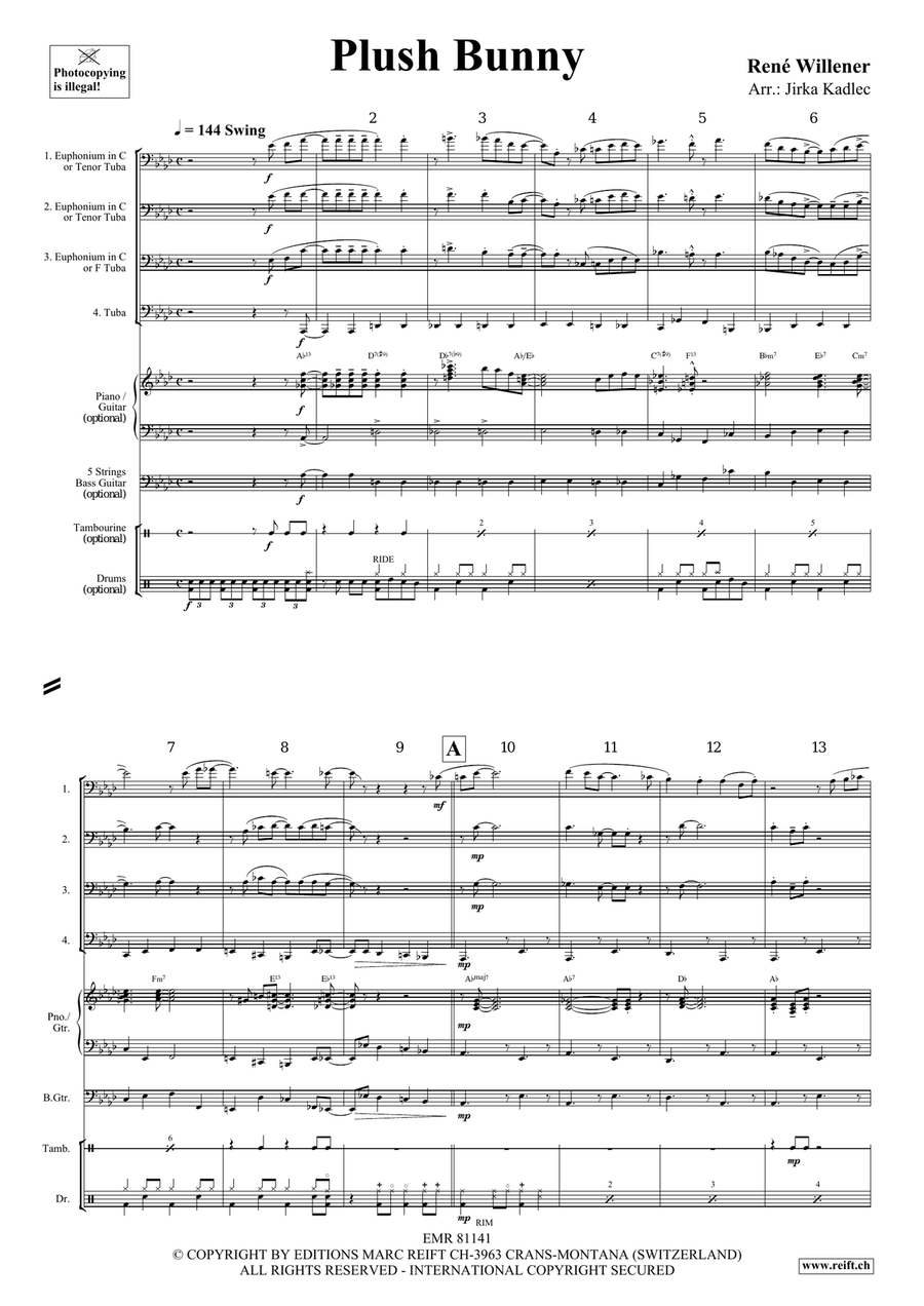 Plush Bunny Plush Bunny Tuba Quartet scores gallery preview page 4