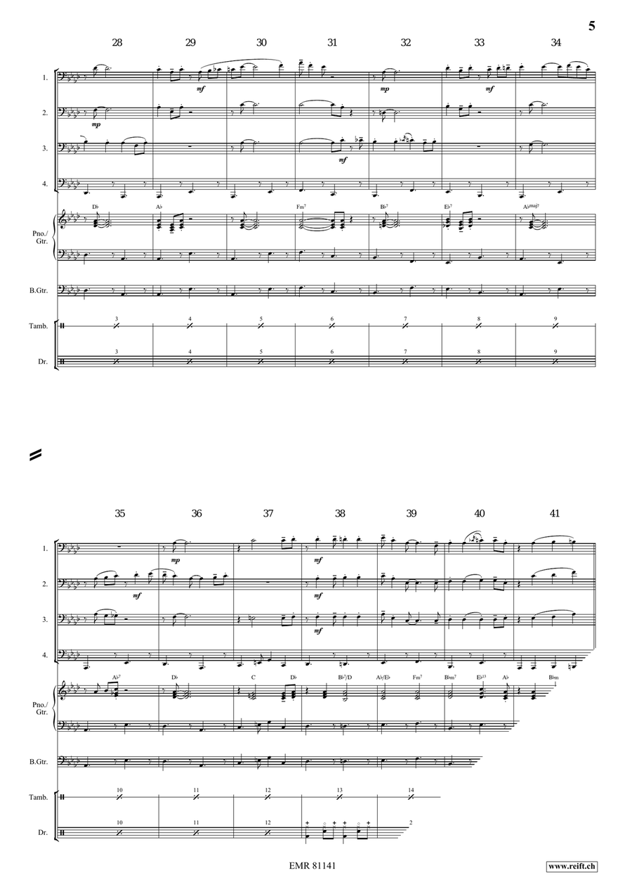 Plush Bunny Plush Bunny Tuba Quartet scores gallery preview page 6