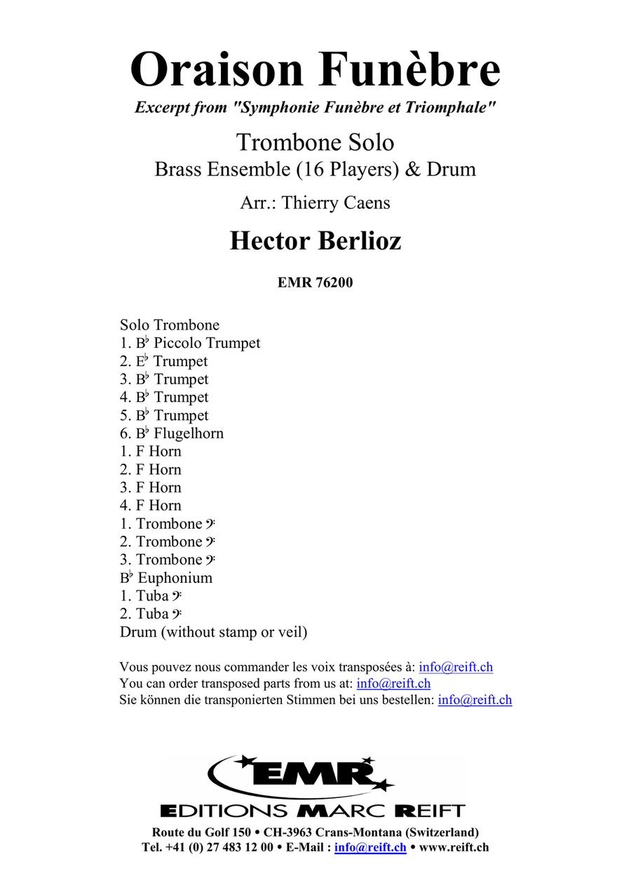 Oraison Funèbre Oraison Funèbre Percussion scores gallery preview page 2