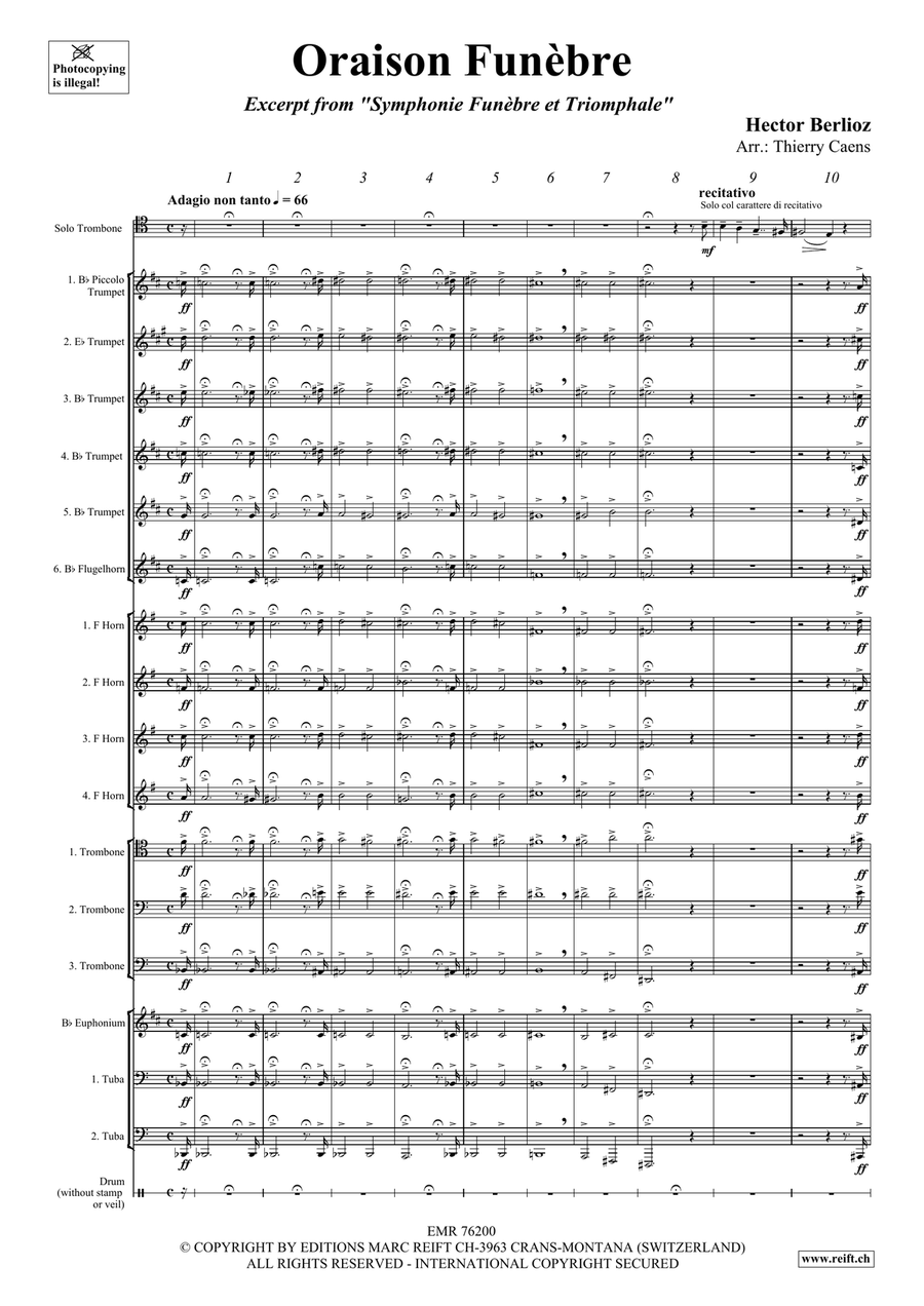 Oraison Funèbre Oraison Funèbre Percussion scores gallery preview page 3