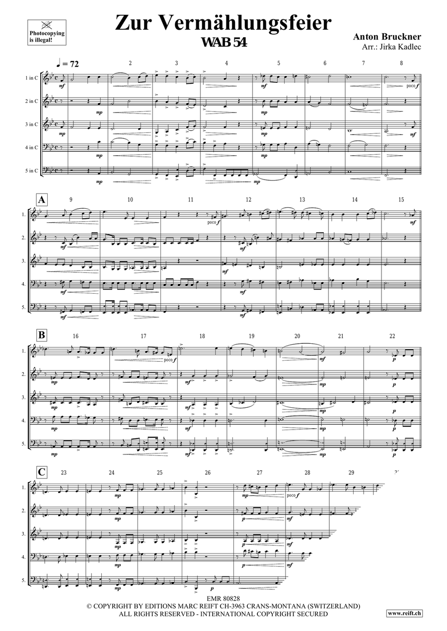 Zur Vermählungsfeier Zur Vermählungsfeier Score scores gallery preview page 3