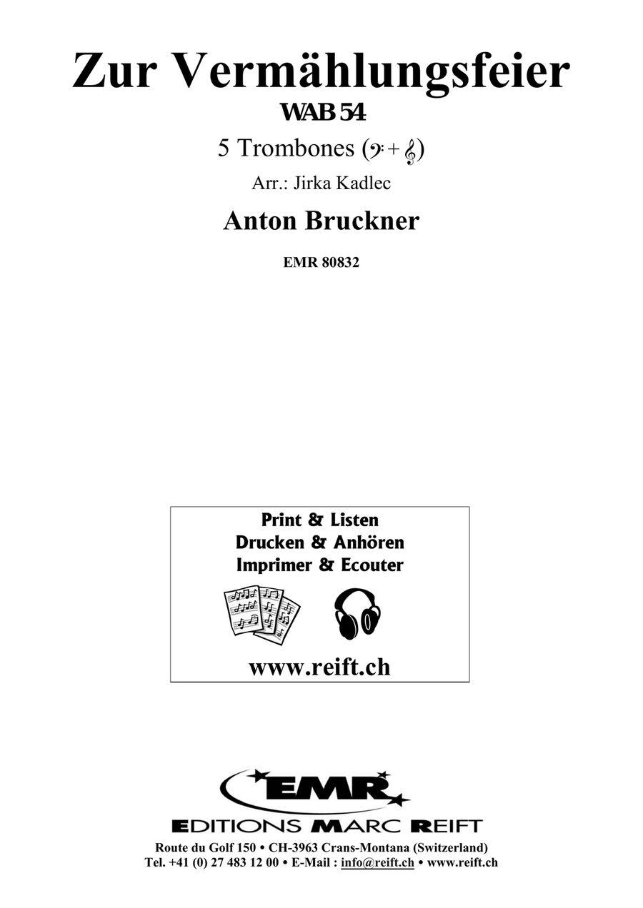Zur Vermählungsfeier Trombone scores gallery preview page 2