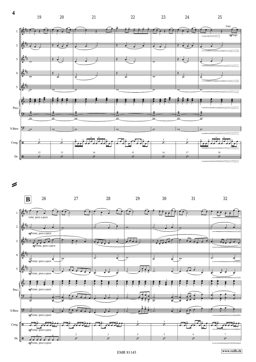 Thula Baba Thula Baba Clarinet Quintet scores gallery preview page 4