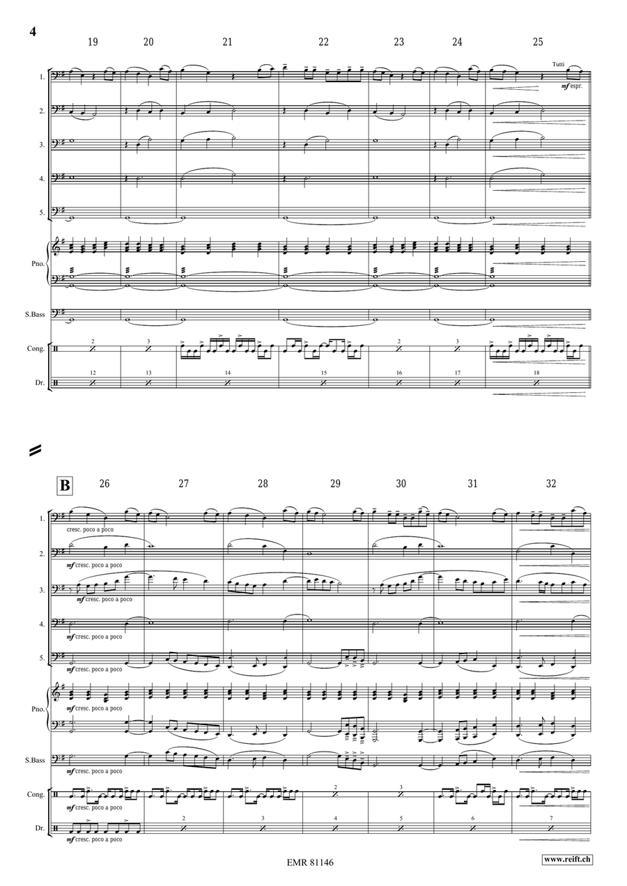 Thula Baba Thula Baba Trombone scores gallery preview page 4
