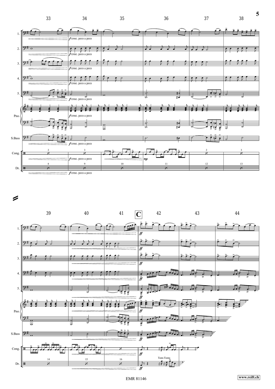 Thula Baba Thula Baba Trombone scores gallery preview page 5
