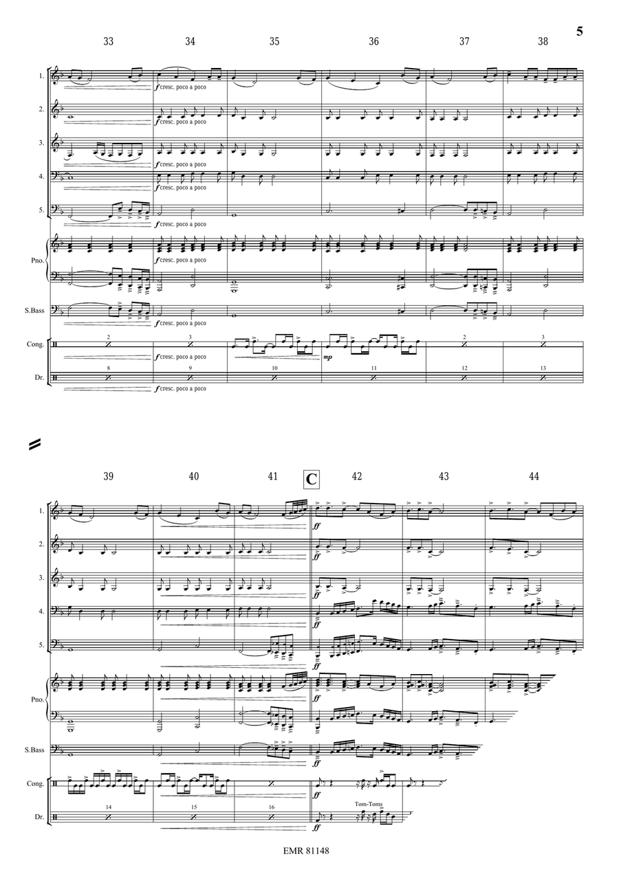 Thula Baba Thula Baba Brass Quintet scores gallery preview page 5