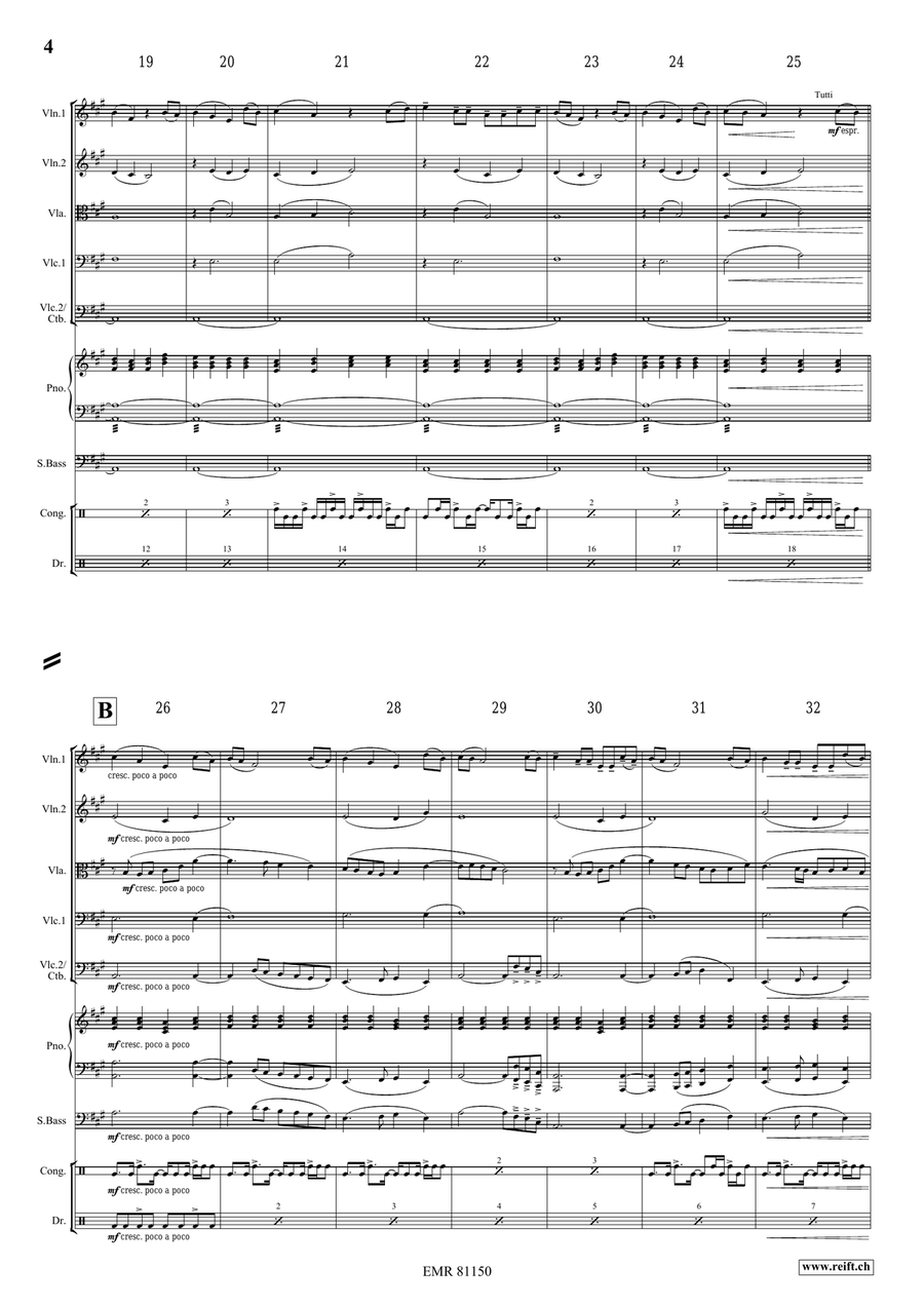 Thula Baba Thula Baba String Orchestra scores gallery preview page 4