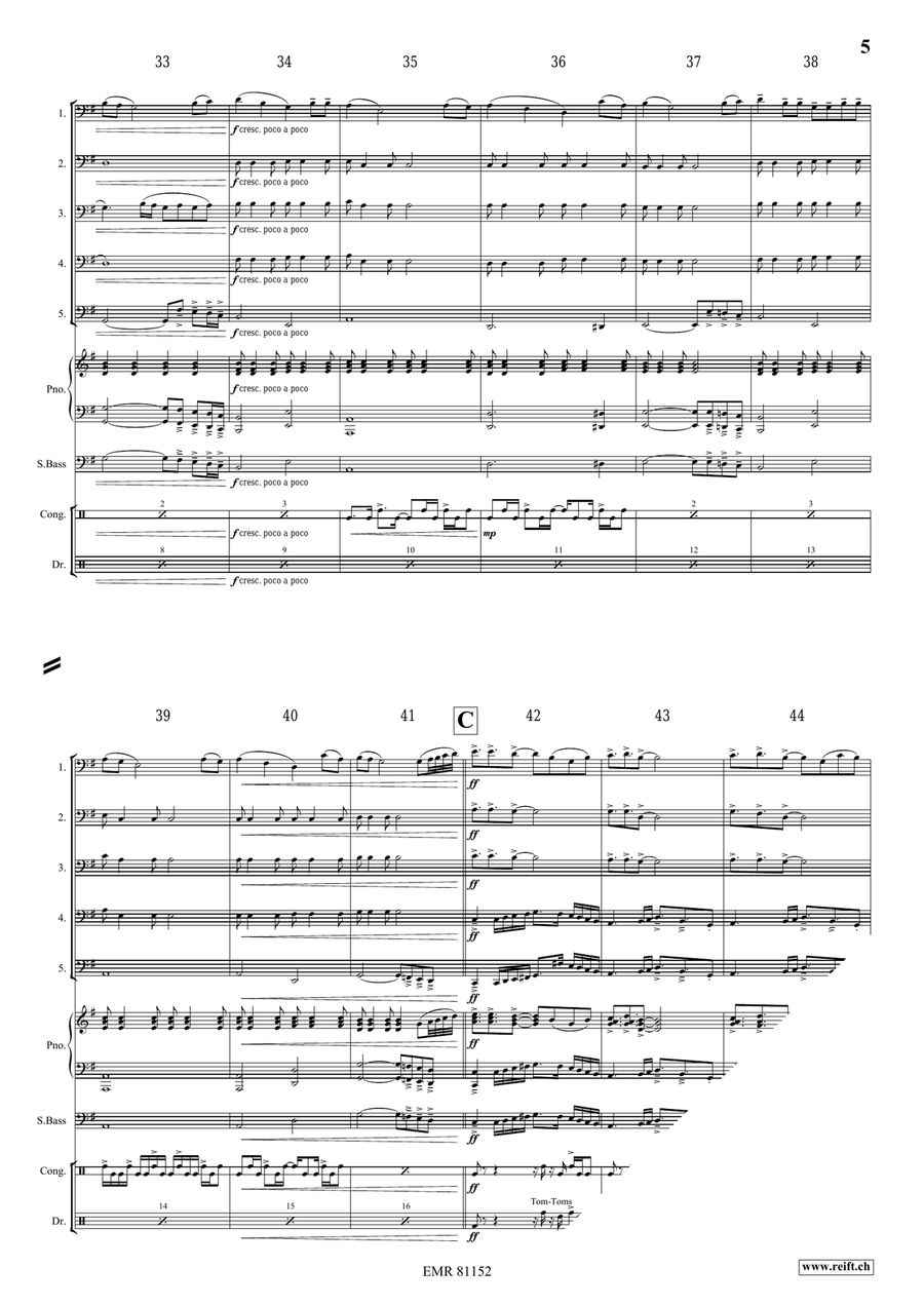 Thula Baba Thula Baba Bassoon scores gallery preview page 5