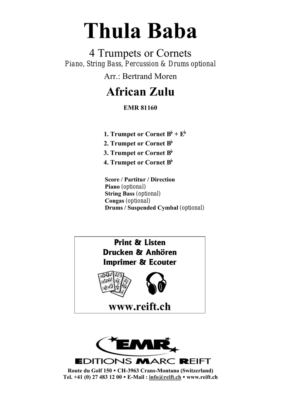 Thula Baba Thula Baba Cornet scores gallery preview page 2