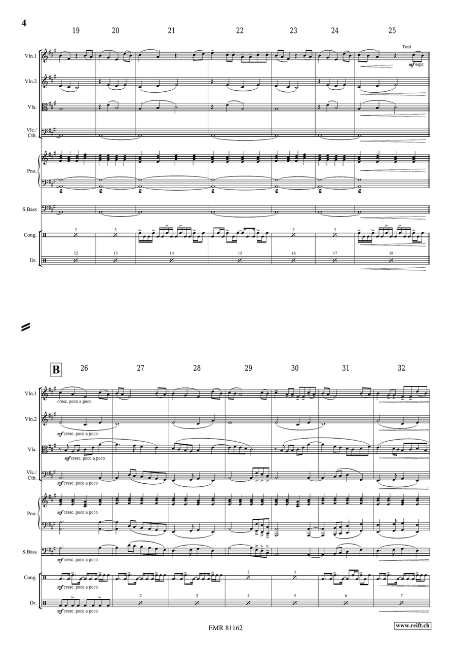 Thula Baba Thula Baba String Quartet scores gallery preview page 4
