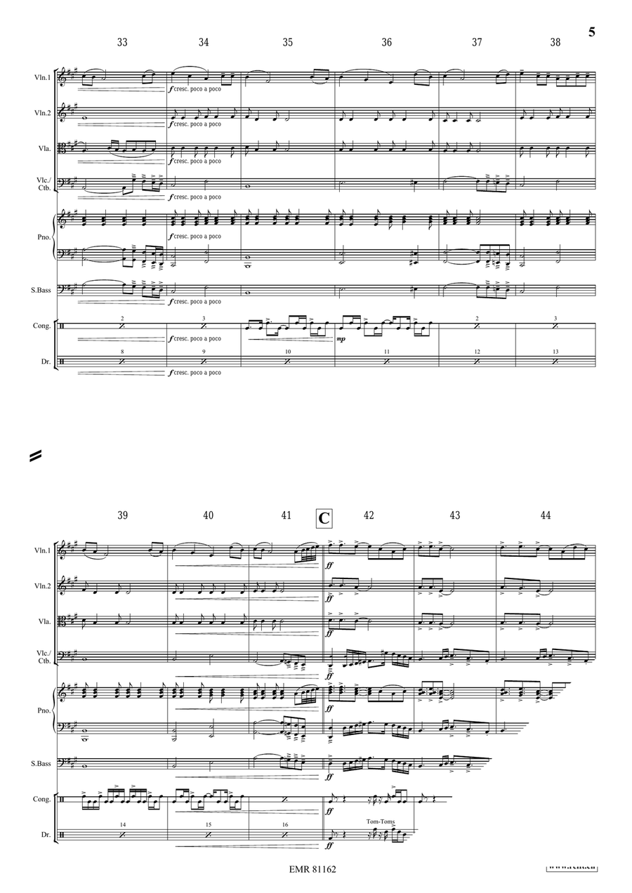 Thula Baba Thula Baba String Quartet scores gallery preview page 5