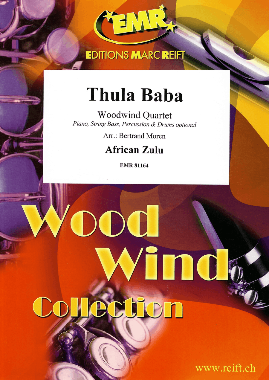 Thula Baba Thula Baba Woodwind Quartet scores gallery preview page 1