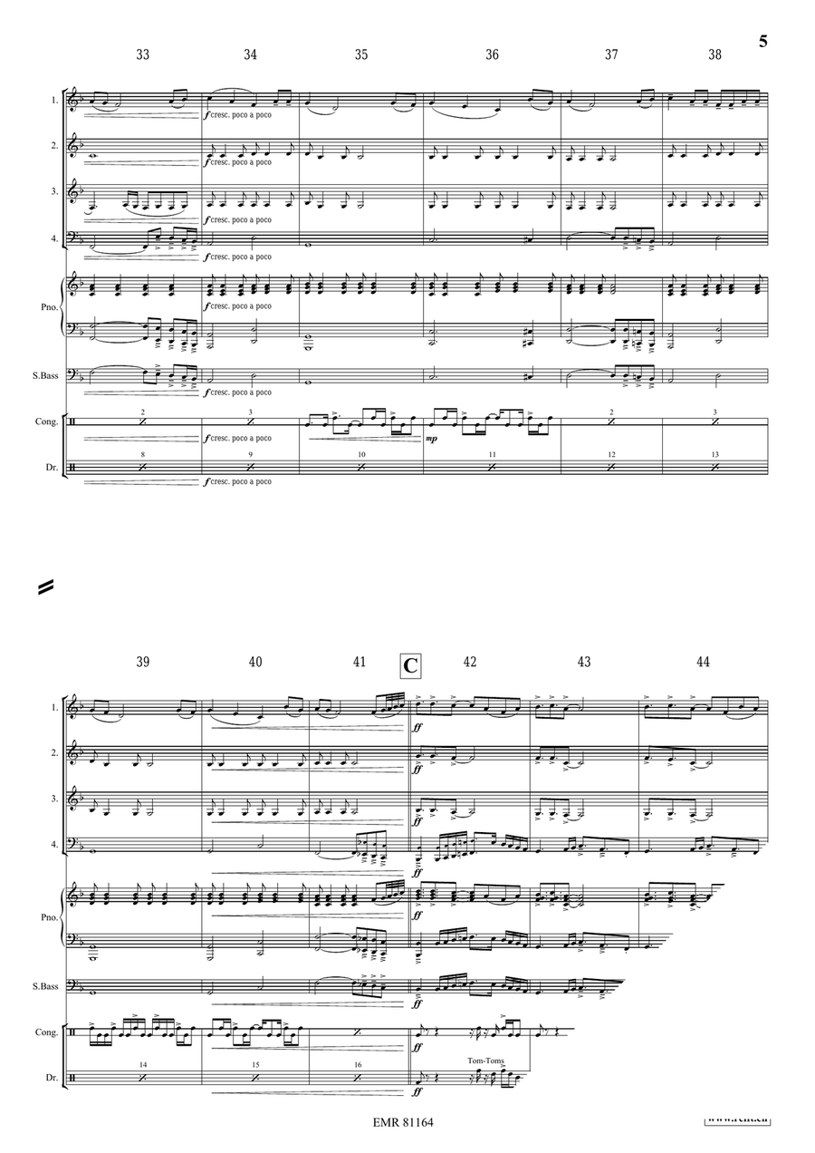 Thula Baba Thula Baba Woodwind Quartet scores gallery preview page 5