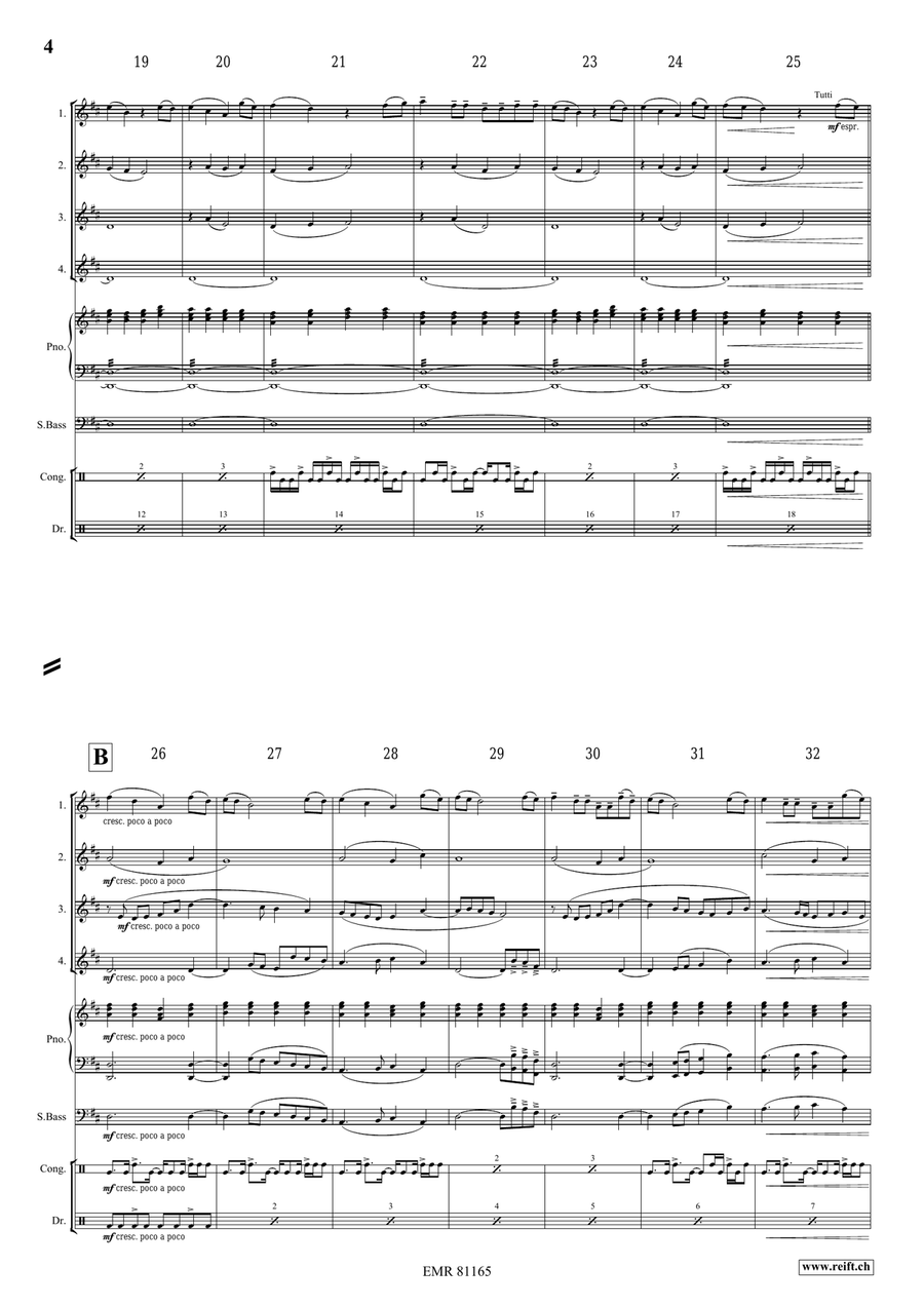 Thula Baba Thula Baba Flute Quartet scores gallery preview page 4