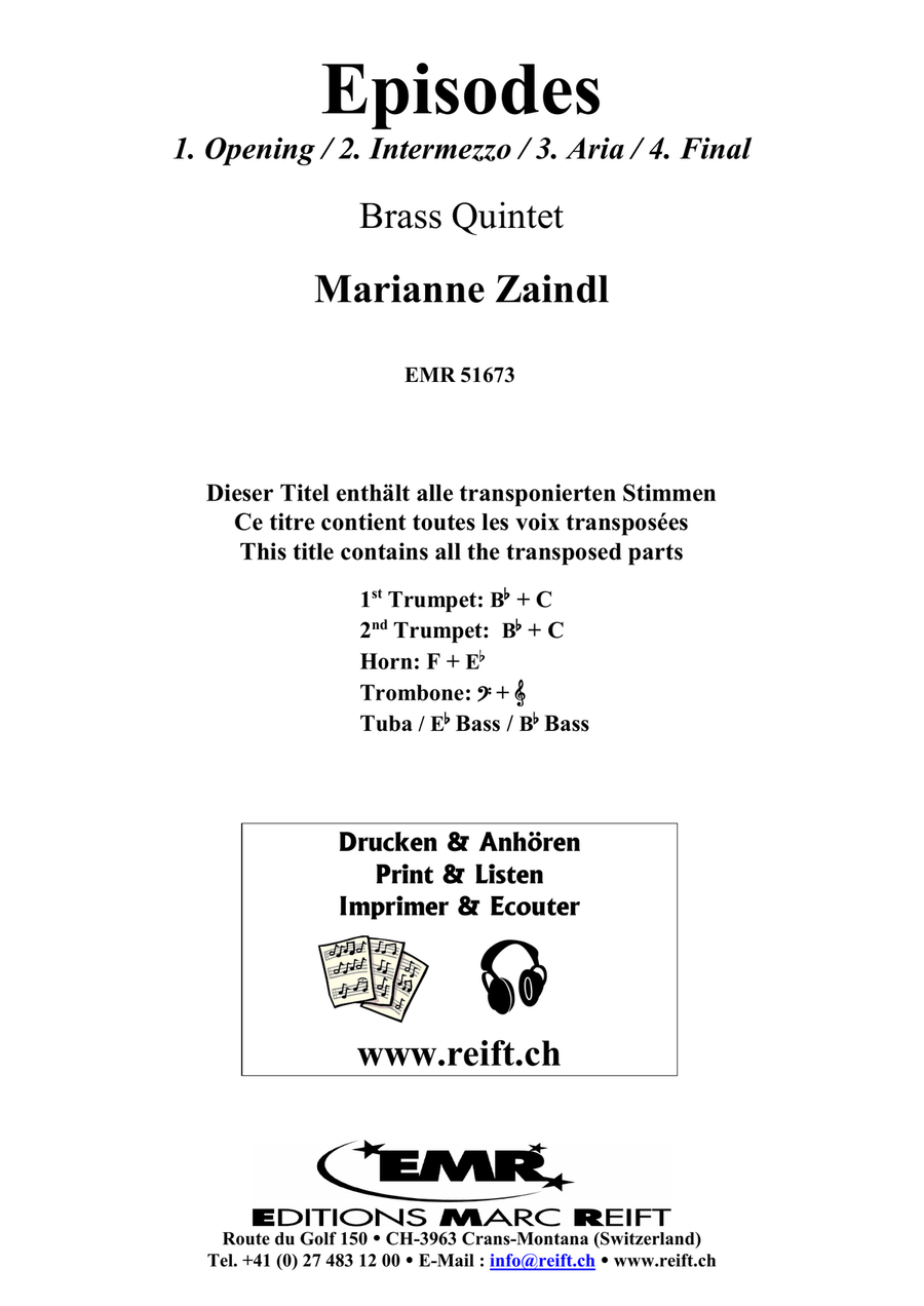 Episodes Episodes Brass Quintet scores gallery preview page 2