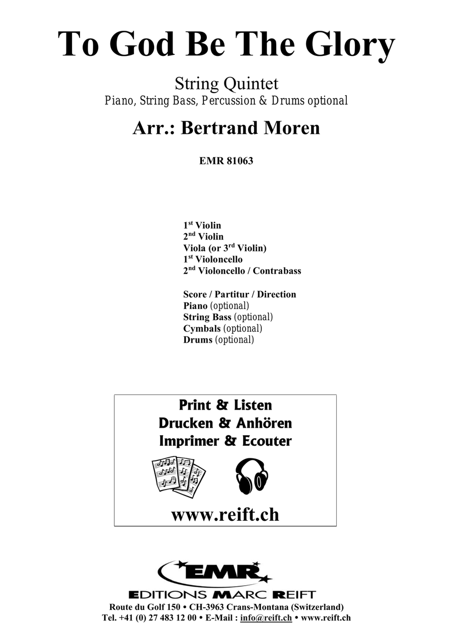 To God Be The Glory To God Be The Glory String Quintet scores gallery preview page 2