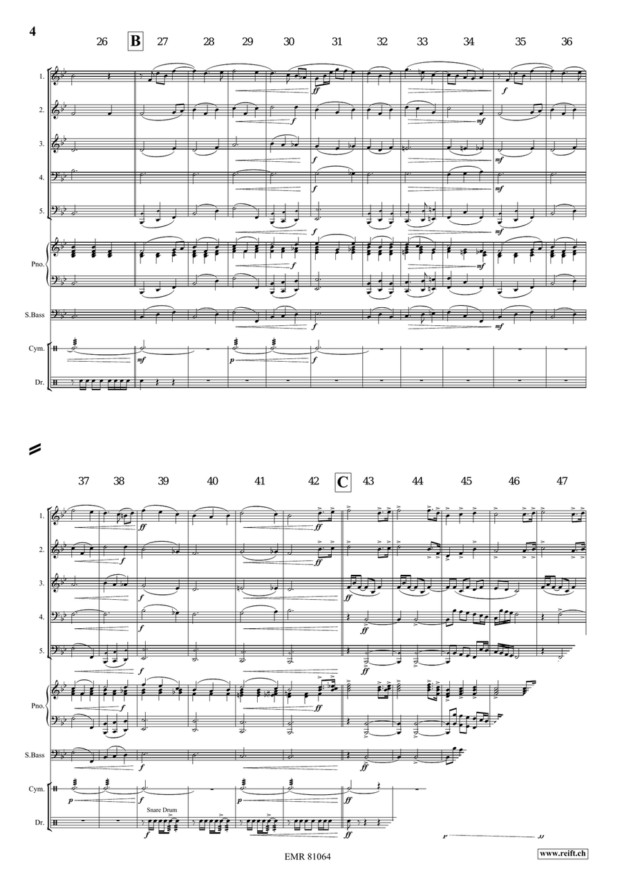 To God Be The Glory To God Be The Glory Brass Quintet scores gallery preview page 4