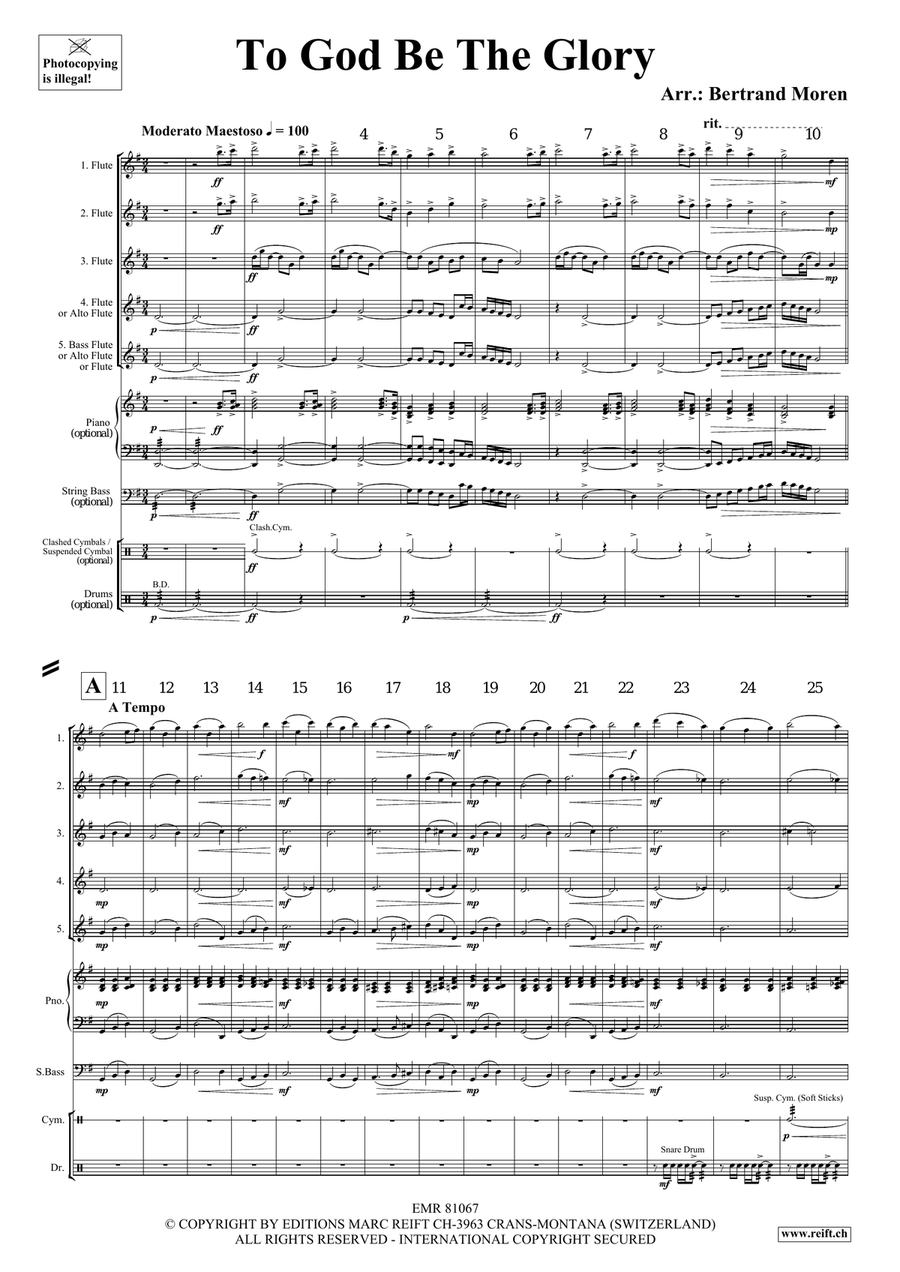 To God Be The Glory To God Be The Glory Flute scores gallery preview page 3