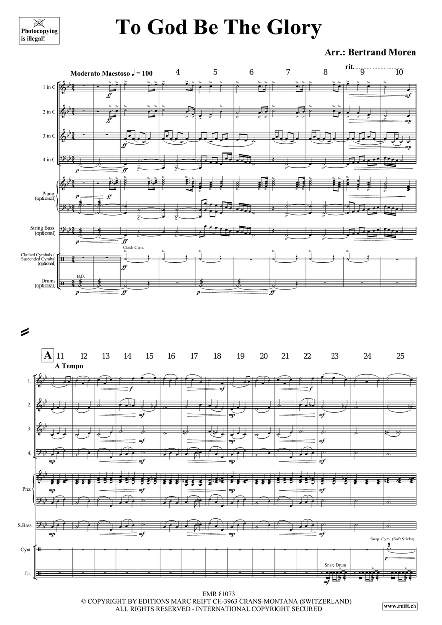 To God Be The Glory To God Be The Glory Score scores gallery preview page 3